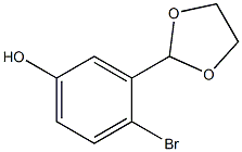 4-broMo-3-(1,3-dioxolan-2-yl)phenol CAS#: 162271-15-0