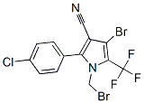4-bromo-1-(bromomethyl)-2-(4-chlorophenyl)-5-(trifluoromethyl)-1H-pyrrole-3-carbonitrile CAS#: 143210-04-2