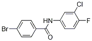 4-bromo-N-(3-chloro-4-fluorophenyl)benzamide CAS#: 349125-19-5