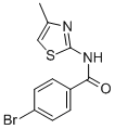 4-bromo-N-(4-methyl-1,3-thiazol-2-yl)benzamide CAS#: 302967-87-9