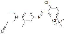 4-chloro-3-[[4-[(2-cyanoethyl)ethylamino]-m-tolyl]azo]-N,N,N-trimethylanilinium chloride CAS#: 36116-28-6