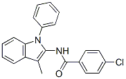 4-chloro-N-(3-methyl-1-phenyl-indol-2-yl)benzamide CAS#: 138349-55-0