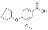 4-(cyclopentyloxy)-3-methoxybenzoic acid CAS#: 176033-44-6