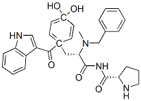 4-hydroxy-1-(1H-indol-3-ylcarbonyl)prolyl-N-(phenylmethyl)-N-methyl-tyrosineamide CAS#: 131948-41-9