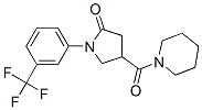4-(piperidine-1-carbonyl)-1-[3-(trifluoromethyl)phenyl]pyrrolidin-2-on e CAS#: 39630-19-8