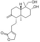 3-[2-[(1R,4aβ)-2-Methylene-5α-(hydroxymethyl)-5,8aα-dimethyl-6α-hydroxydecalin-1α-yl]ethyl]-2,5-dihydrofuran-2-one CAS#: 4176-97-0