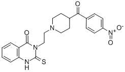 4(1H)-QUINAZOLINONE, 3-(2-(4-(4-NITROBENZOYL)-1-PIPERIDINYL)ETHYL)-2,3-DIHYDRO-2-THIOXO- CAS#: 139418-53-4