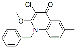 4(1H)-Quinolinone, 3-chloro-2-methoxy-6-methyl-1-(phenylmethyl)- CAS#: 147249-43-2