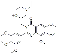 4(3H)-Quinazolinone,  3-[3-(diethylamino)-2-hydroxypropyl]-6,7,8-trimethoxy-2-(3,4,5-trimethoxyphenyl)- CAS#: 35241-01-1