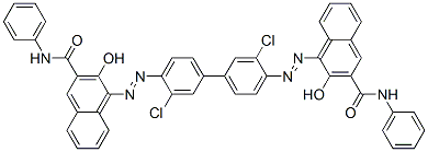 4,4'-[(3,3'-dichloro[1,1'-biphenyl]-4,4'-diyl)bis(azo)]bis[3-hydroxy-N-phenylnaphthalene-2-carboxamide] CAS#: 41709-76-6