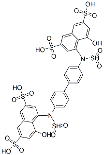 4,4'-(4,4'-biphenyldiylbis(sulfonylamino))bis(5-hydroxy-2,7-naphthalenedisulfonic acid) CAS#: 130798-64-0