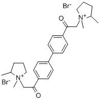 4,4'-Bis((2-methylpyrrolidino)acetyl)biphenyl dimethiobromide CAS#: 123489-62-3