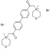 4,4'-Bis(2,3,5,6-tetrahydro-1,4-oxazin-4-ylacetyl)biphenyl dimethiobromide CAS#: 123489-67-8