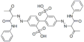 4,4'-bis[[2-oxo-1-[(phenylamino)carbonyl]propyl]azo][1,1'-biphenyl]-2,2'-disulphonic acid CAS#: 37678-92-5