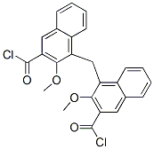 4,4'-methylenebis(3-methoxynaphthalene-2-carbonyl chloride) CAS#: 39026-34-1