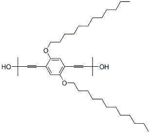 4,4''[2,5-BIS(DODECYLOXY)-1,4-PHENYLENE]BIS[2-METHYL-3-BUTYN-2-OL] CAS#: 277316-22-0