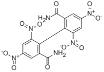 4,4',6,6'-Tetranitro-(1,1'-biphenyl)-2,2'-dicarboxamide CAS#: 125110-12-5