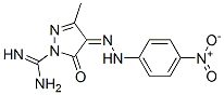 4,5-Dihydro-3-methyl-4-[2-(4-nitrophenyl)hydrazono]-5-oxo-1H-pyrazole-1-carboxamidine CAS#: 42541-26-4