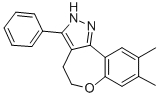 4,5-Dihydro-8,9-dimethyl-3-phenyl-2H-(1)benzoxepino(5,4-c)pyrazole CAS#: 124392-83-2