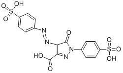 4,5-dihydro-5-oxo-1-(4-sulphophenyl)-4-[(4-sulphophenyl)azo]-1H-pyrazole-3-carboxylic acid CAS#: 34175-08-1