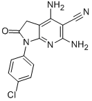 4,6-DIAMINO-1-(4-CHLORO-PHENYL)-2-OXO-2,3-DIHYDRO-1H-PYRROLO[2,3-B]PYRIDINE-5-CARBONITRILE CAS#: 124476-84-2