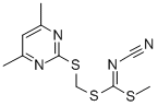 [(4,6-DIMETHYLPYRIMIDIN-2-YLTHIO)METHYL] METHYLCYANOCARBONIMIDODITHIOATE CAS#: 120958-21-6