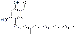 4,6-Dihydroxy-2-methyl-3-[[(2E,6E)-3,7,11-trimethyl-2,6,10-dodecatrienyl]oxy]benzaldehyde CAS#: 33514-96-4