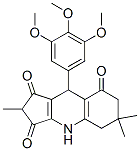 4,6,7,9-Tetrahydro-9-(3,4,5-trimethoxyphenyl)-2,6,6-trimethyl-1H-cyclopenta[b]quinoline-1,3,8(2H,5H)-trione CAS#: 34947-51-8