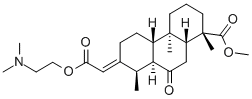(4bα,8aβ,10aα)-7-[(E)-2-[2-(Dimethylamino)ethoxy]-2-oxoethylidene]tetradecahydro-1α,4aβ,8α-trimethyl-9-oxo-1β-phenanthrenecarboxylic acid methyl ester CAS#: 471-71-6