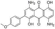 4,8-diamino-1,5-dihydroxy-2-(4-methoxyphenyl)anthraquinone CAS#: 4702-64-1