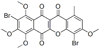 4,9-Dibromo-3,7,8,10-tetramethoxy-1-methyl-11H-benzo[b]xanthene-6,11,12-trione CAS#: 33390-35-1