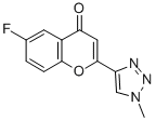 4H-1-Benzopyran-4-one, 6-fluoro-2-(1-methyl-1H-1,2,3-triazol-4-yl)- CAS#: 131924-42-0