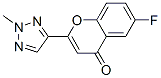 4H-1-Benzopyran-4-one, 6-fluoro-2-(2-methyl-2H-1,2,3-triazol-4-yl)- CAS#: 131924-40-8