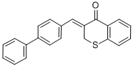 4H-1-Benzothiopyran-4-one, 2,3-dihydro-3-((1,1'-biphenyl)-4-ylmethylene)-, (Z)- CAS#: 130689-02-0