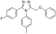 4H-1,2,4-Triazole, 3-(4-fluorophenyl)-4-(4-methylphenyl)-5-(phenoxymet hyl)- CAS#: 141078-94-6