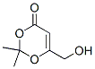 4H-1,3-Dioxin-4-one, 6-(hydroxymethyl)-2,2-dimethyl- (9CI) CAS#: 128766-63-2
