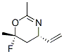 4H-1,3-Oxazine,4-ethenyl-6-fluoro-5,6-dihydro-2,6-dimethyl-,trans-(9CI) CAS#: 136271-65-3
