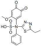 4(N-(5-ethyl-1-thia-3,4-diazol-2-yl)sulfophenylamino)-5-methoxy-1,2-benzoquinone CAS#: 138833-52-0