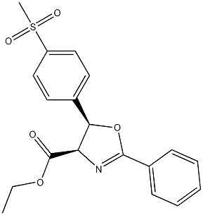(4R-5R)-4,5-Dihydro-5-[4-(methylsulfonyl)phenyl]-2-phenyl-4-oxazolecarboxylic Acid Ethyl Ester CAS#: 139059-00-0