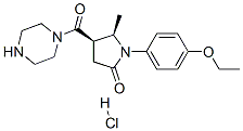 (4R,5R)-1-(4-ethoxyphenyl)-5-methyl-4-(piperazine-1-carbonyl)pyrrolidi n-2-one hydrochloride CAS#: 38160-27-9