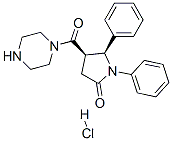 (4R,5S)-1,5-diphenyl-4-(piperazine-1-carbonyl)pyrrolidin-2-one hydroch loride CAS#: 38160-37-1