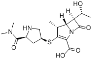 (4R,5S,6S)-3-[[(3S,5S)-5-(Dimethylcarbamoyl)pyrrolidin-3-yl]thio]-6-[(1R)-1-hydroxyethyl]-4-methyl-7-oxo-1-azabicyclo[3.2.0]hept-2-ene-2-carboxylic acid CAS#: 119478-56-7