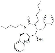 (4R,5S,6S,7R)-4,7-dibenzyl-5,6-dihydroxy-1,3-dipentyl-1,3-diazepan-2-o ne CAS#: 153181-48-7