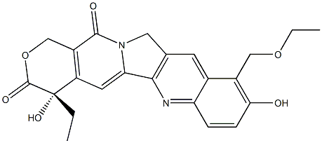 (4S)-10-(EthoxyMethyl)-4-ethyl-4,9-dihydroxy-1H-pyrano[3',4':6,7]indolizino[1,2-b]quinoline-3,14(4H,12H)-dione CAS#: 123949-01-9