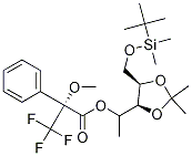 [4S-[4alpha[S*(S*)],5beta]]-alpha-Methoxy-alpha-(trifluoromethyl)benzeneacetic acid 1-[5-[[[(1,1-dimethylethyl)dimethylsilyl]oxy]methyl]-2,2-dimethyl-1,3-dioxolan-4-yl]ethyl ester CAS#: 147127-14-8
