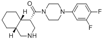 ((4S,4aS,8aR)-decahydroisoquinolin-4-yl)(4-(3,4-difluorophenyl)piperazin-1-yl)methanone CAS#: 362611-66-3