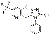 5-(1-[3-CHLORO-5-(TRIFLUOROMETHYL)-2-PYRIDINYL]ETHYL)-4-PHENYL-4H-1,2,4-TRIAZOL-3-YLHYDROSULFIDE CAS#: 339010-57-0