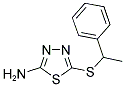 5-(1-PHENYLETHYLSULFANYL)-[1,3,4]THIADIAZOL-2-YLAMINE CAS#: 332412-74-5