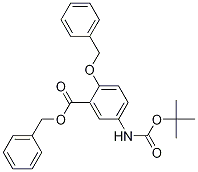 5-[[(1,1-DiMethylethoxy)carbonyl]aMino]-2-(phenylMethoxy)-benzoic Acid PhenylMethyl Ester CAS#: 135345-41-4