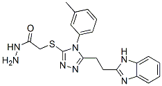[[5-[2-(1H-Benzimidazol-2-yl)ethyl]-4-(m-tolyl)-4H-1,2,4-triazol-3-yl]thio]acetic acid hydrazide CAS#: 38911-96-5